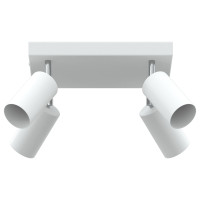 Produktbild för Takspotlight med strålkastare Vit 26 x 26 x 16 cm Metall