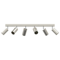 Produktbild för Takspotlight med strålkastare Nickel 73 x 6 x 16 cm Metall