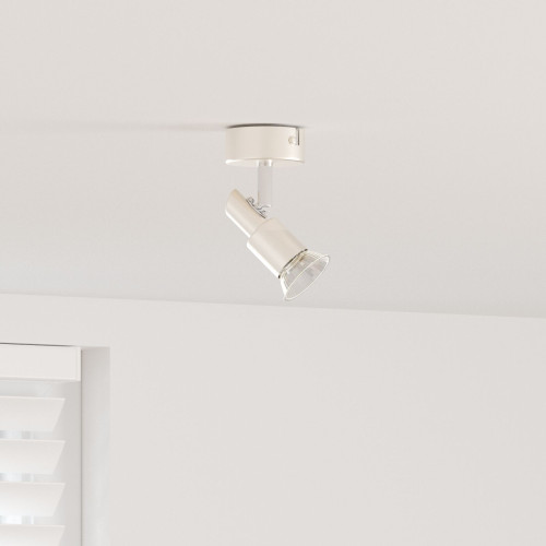 vidaXL Takspotlight med strålkastare Nickel 8 x 8 x 10,5 cm Stål