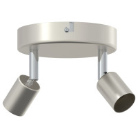 Produktbild för Takspotlight med strålkastare Nickel 12 x 8 cm Stål