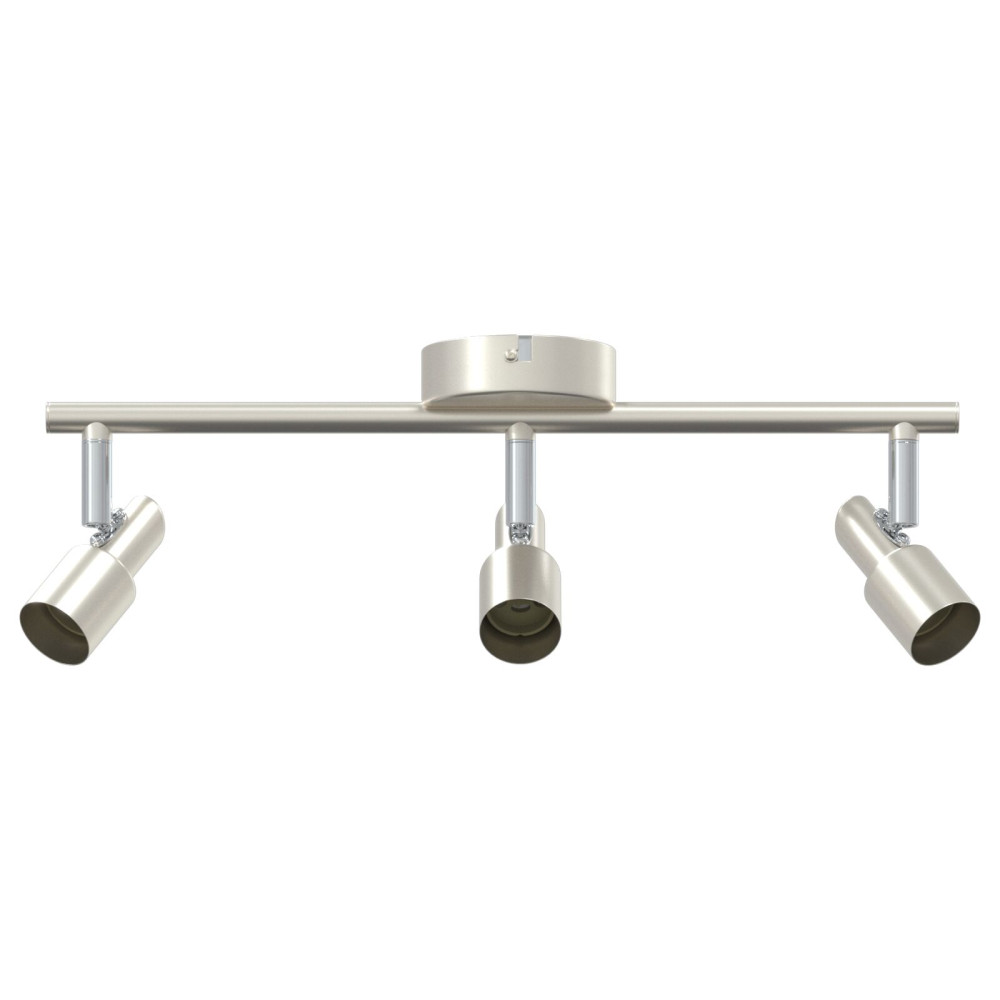 Produktbild för Takspotlight med strålkastare Nickel 39 x 10,5 x 10,5 cm Stål