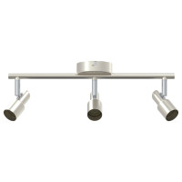 Produktbild för Takspotlight med strålkastare Nickel 39 x 10,5 x 10,5 cm Stål