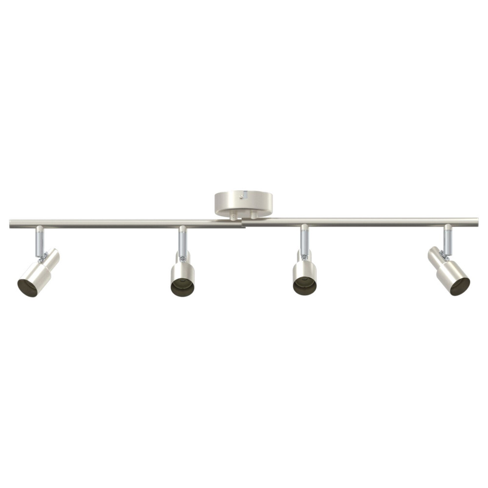 Produktbild för Takspotlight med strålkastare Nickel 70 x 9 x 12,5 cm Stål
