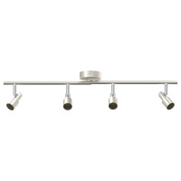 Produktbild för Takspotlight med strålkastare Nickel 70 x 9 x 12,5 cm Stål