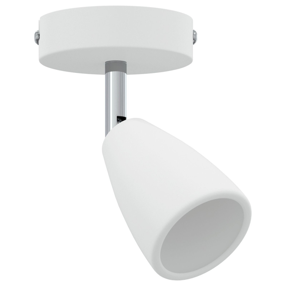 Produktbild för Takspotlight med strålkastare Vit 8 x 8 x 14 cm Metall