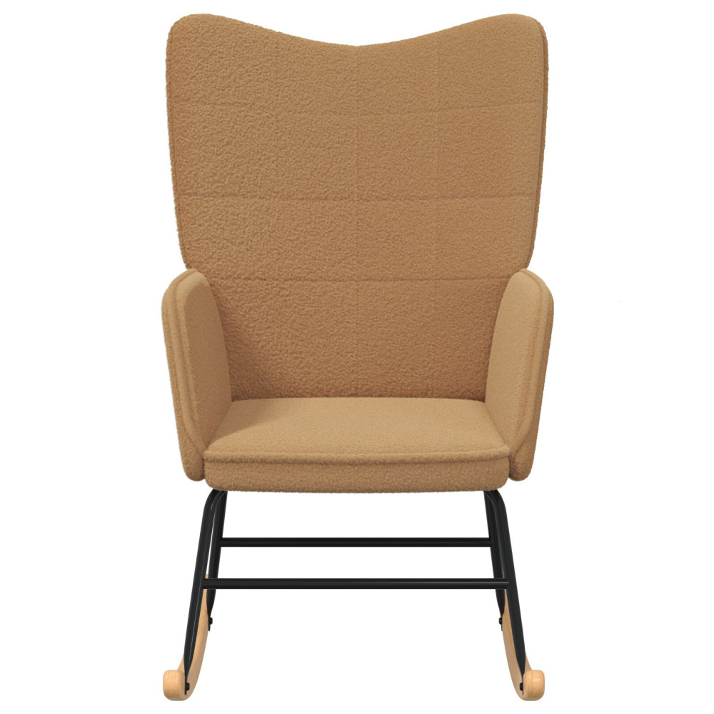 Produktbild för Gungstol Beige Sherpa tyg
