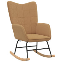 Produktbild för Gungstol Beige Sherpa tyg