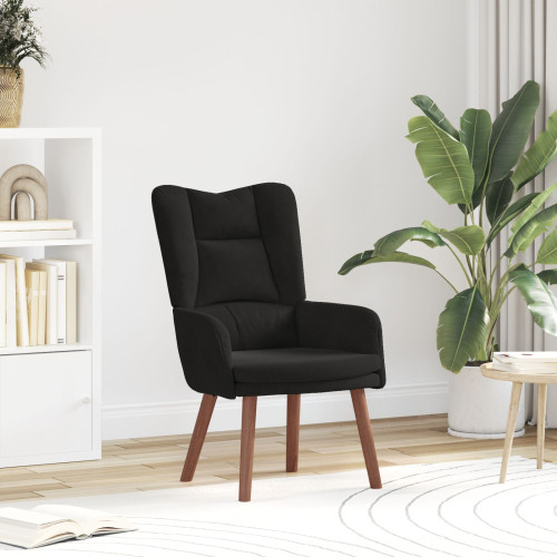vidaXL fåtölj Svart 63 x 67 x 94 cm Sammet