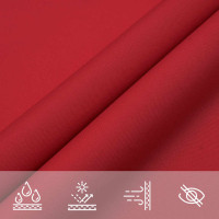 Produktbild för Solskydd segel rött 2x2x2 m 100% polyester Oxford