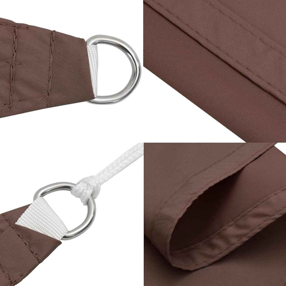 Produktbild för Solskydd brun 2x2x2 m 100% polyester Oxford