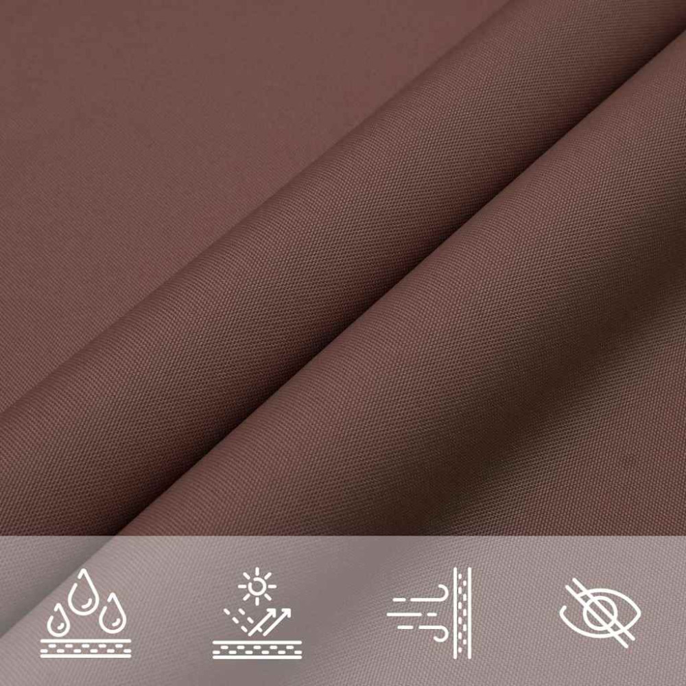 Produktbild för Solskydd brun 2x2x2 m 100% polyester Oxford