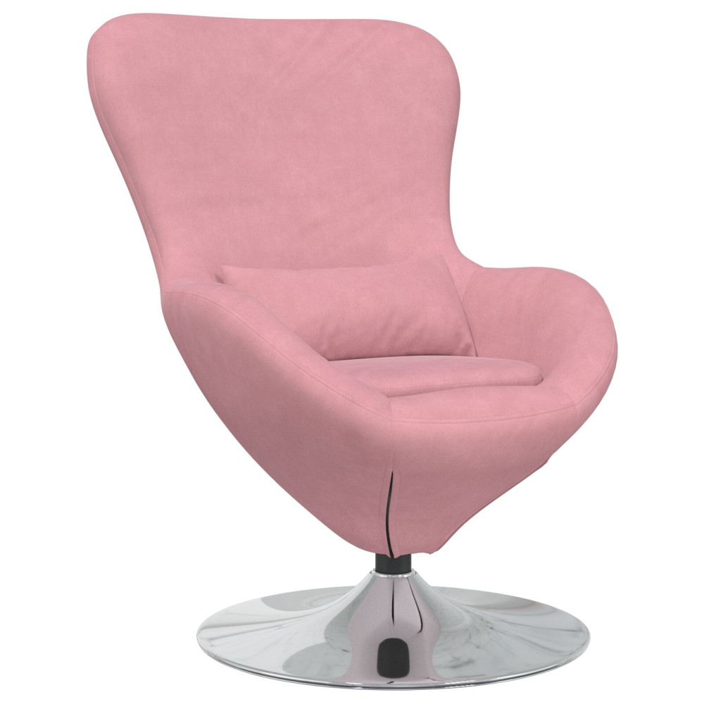 Produktbild för Äggfåtölj Rosa Sammet