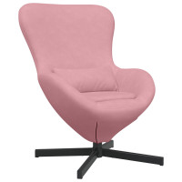 Produktbild för Äggfåtölj Rosa 63 x 73 x 90 cm Sammet