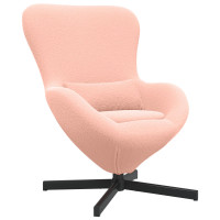 Produktbild för Äggfåtölj Rosa 63 x 73 x 90 cm tyg
