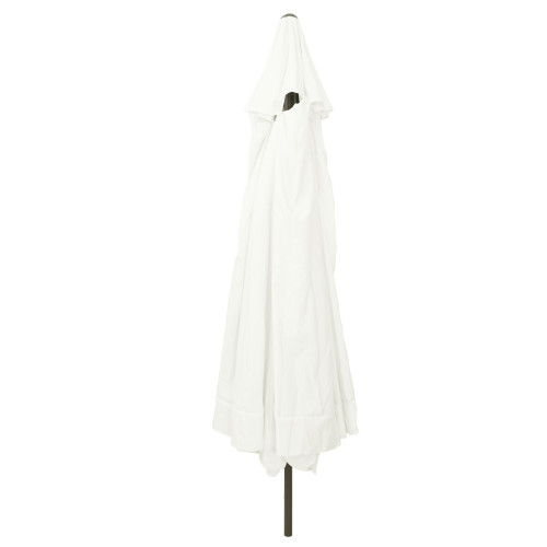 vidaXL Trädgårdsparasol Sand 394 x 394 x 248 cm Polyester och Stål