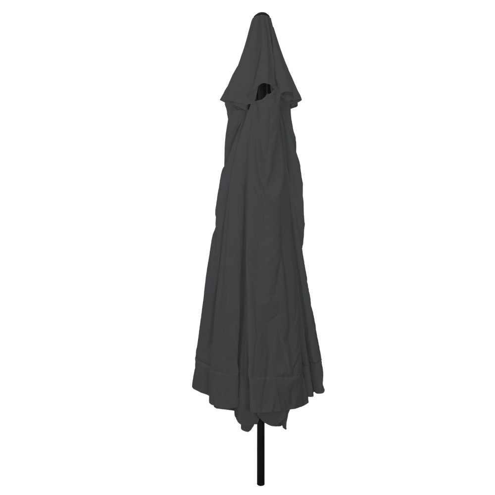 Produktbild för Trädgårdsparasol Antracit 394 x 394 x 248 cm Polyester och Stål