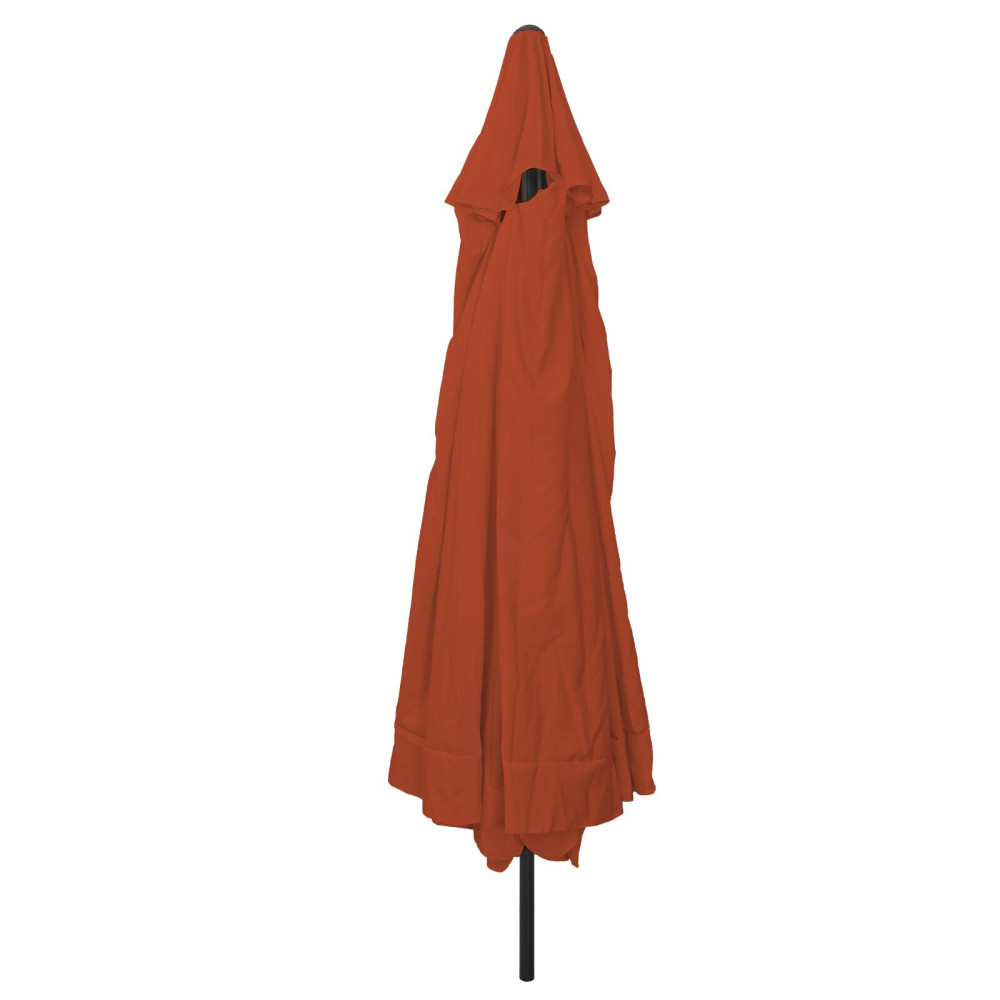 Produktbild för Trädgårdsparasol Terracotta 394 x 394 x 248 cm