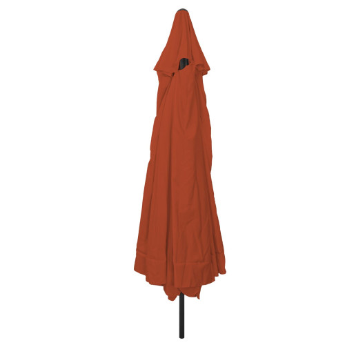 vidaXL Trädgårdsparasol Terracotta 394 x 394 x 248 cm