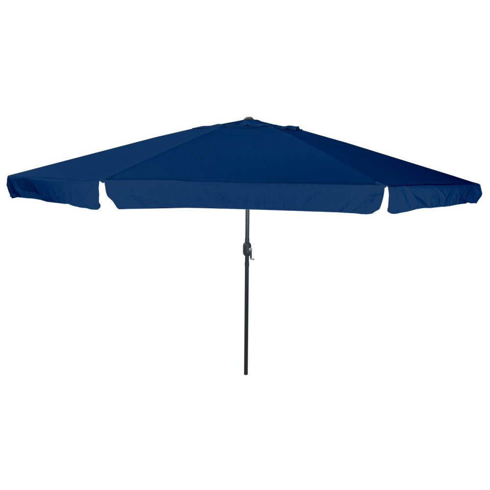 Produktbild för Trädgårdsparasol 394 x 394 x 248 cm Polyester och Stål Azurblå