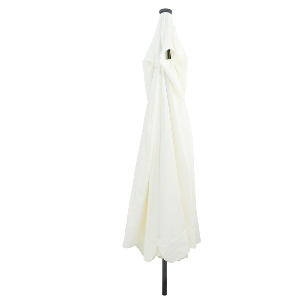 Produktbild för Trädgårdsparasol Sand och Antracit 395 x 395 x 245 cm Polyester