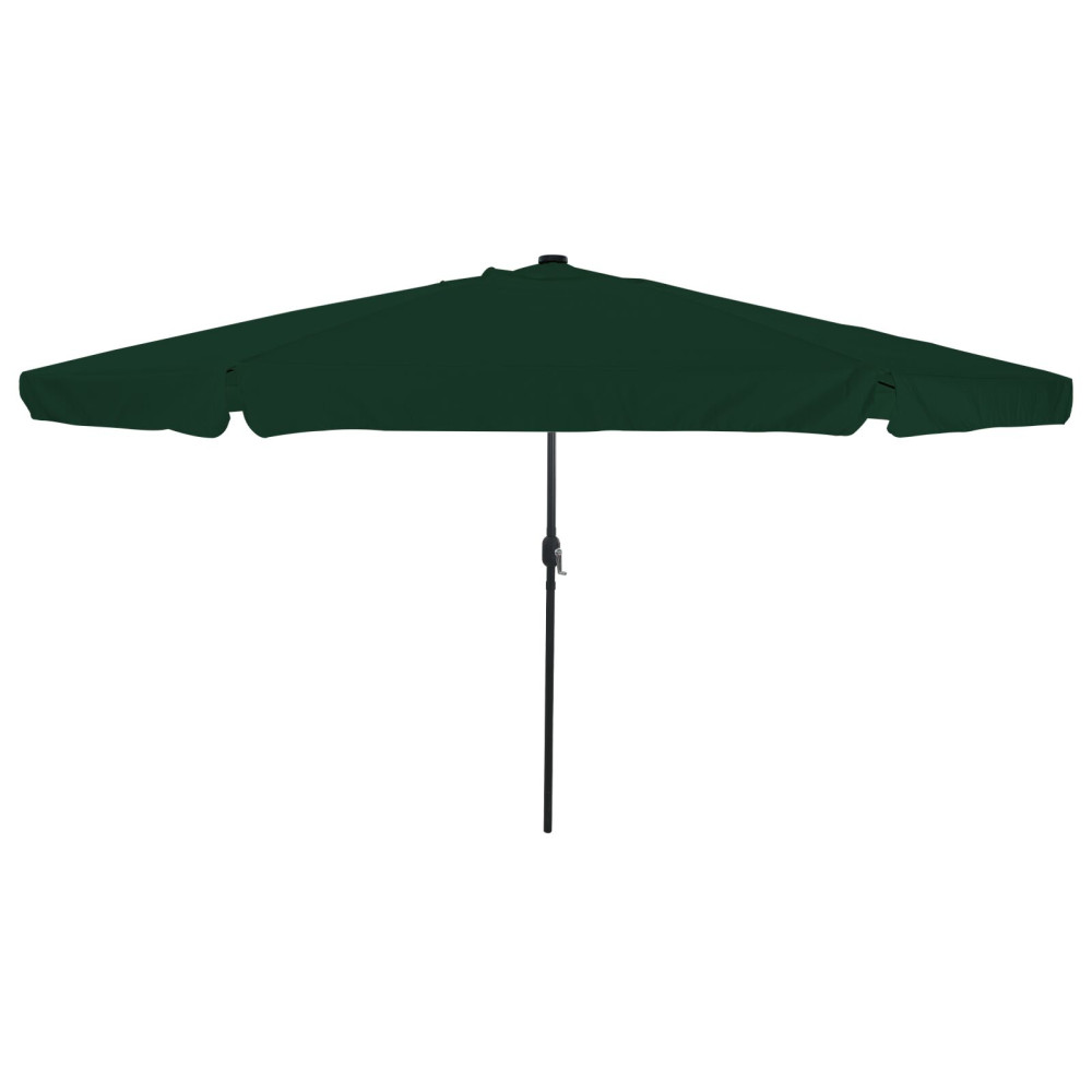Produktbild för Trädgårdsparasol Grön 395 x 395 x 245 cm Polyester