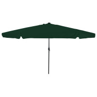 Produktbild för Trädgårdsparasol Grön 395 x 395 x 245 cm Polyester