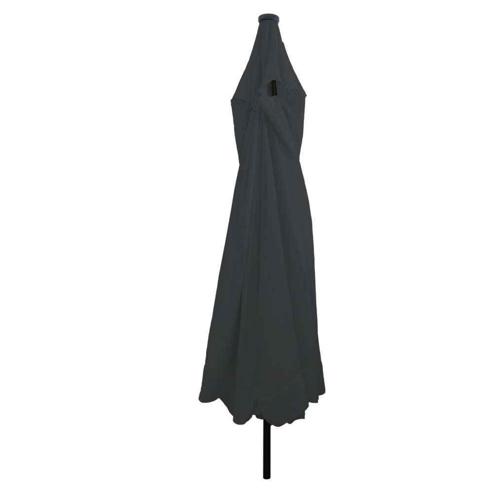 Produktbild för Trädgårdsparasol Antracit 395 x 395 x 245 cm Polyester
