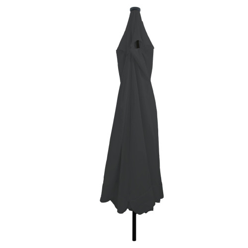 vidaXL Trädgårdsparasol Antracit 395 x 395 x 245 cm Polyester