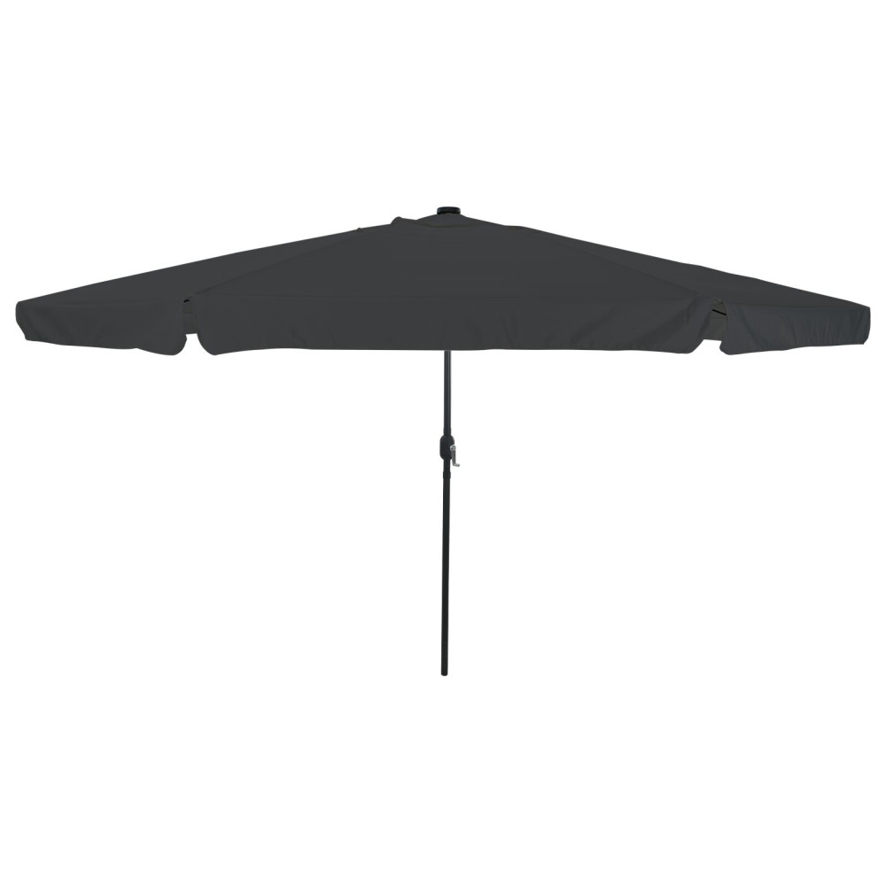 Produktbild för Trädgårdsparasol Antracit 395 x 395 x 245 cm Polyester