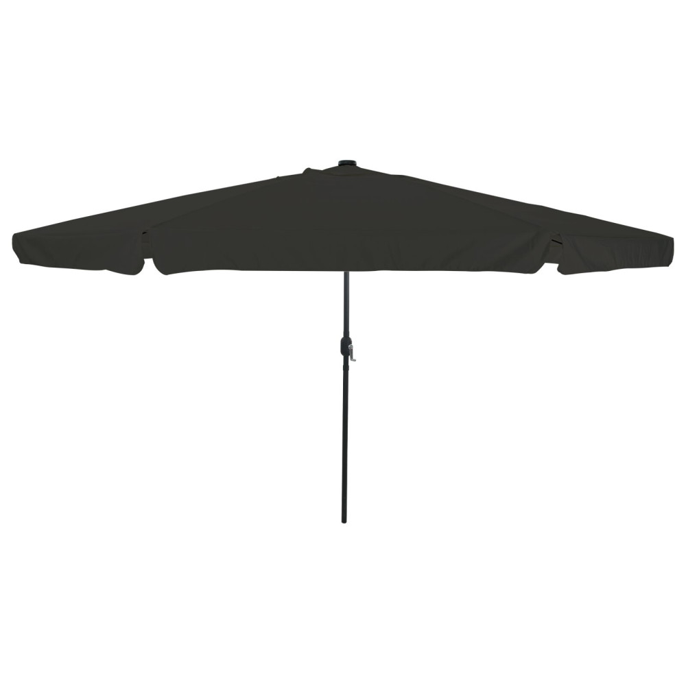 Produktbild för Trädgårdsparasol Svart 395 x 395 x 245 cm Polyester