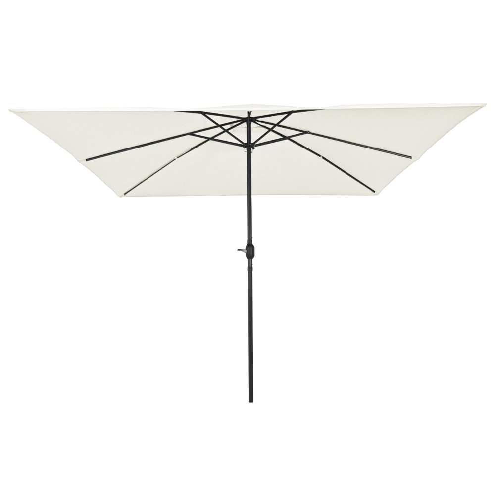 Produktbild för Trädgårdsparasol Sand 295 x 295 x 245 cm Polyester och Stål