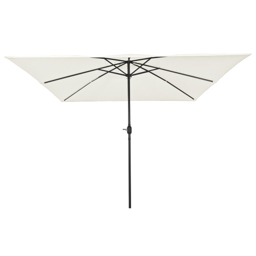 vidaXL Trädgårdsparasol Sand 295 x 295 x 245 cm Polyester och Stål