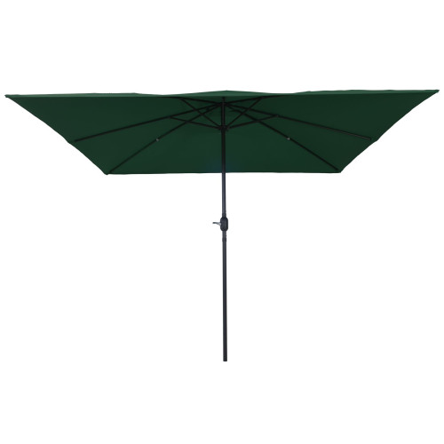 vidaXL Trädgårdsparasol Grön 295 x 295 x 245 cm Polyester och Stål