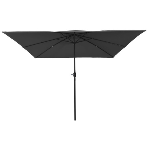 vidaXL Trädgårdsparasol Antracit 295 x 295 x 245 cm Polyester och Stål