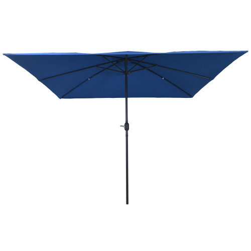 vidaXL Trädgårdsparasol 295 x 295 x 245 cm Polyester och Stål Azurblå