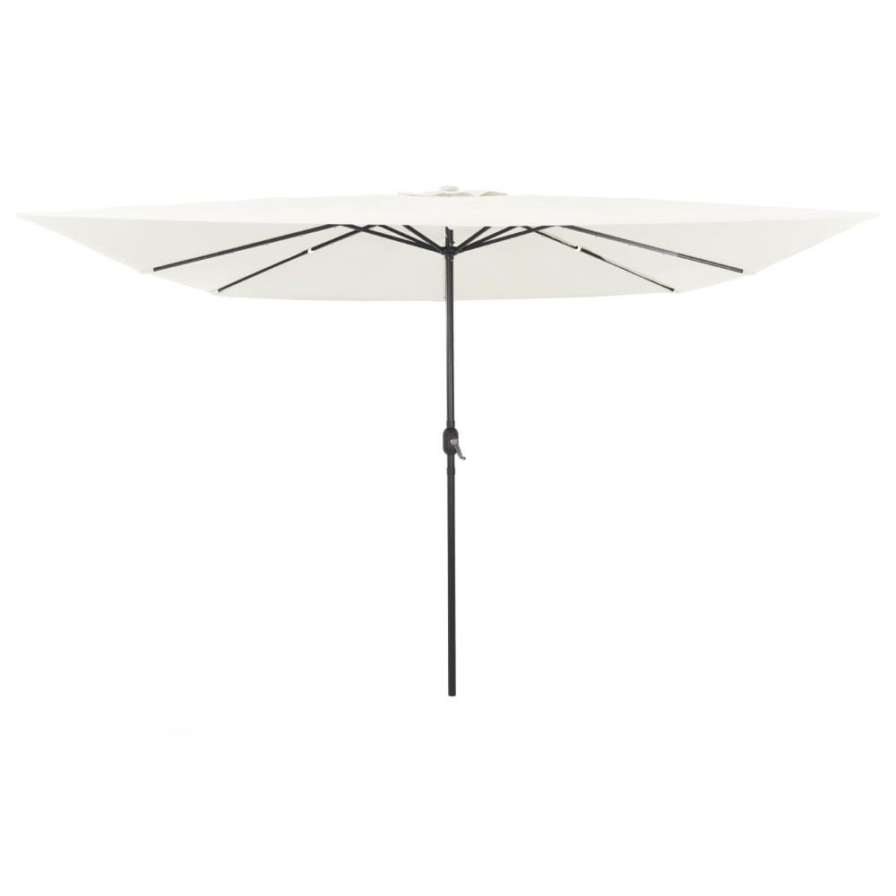 Produktbild för Trädgårdsparasol Sand 295 x 295 x 245 cm Polyester och Stål