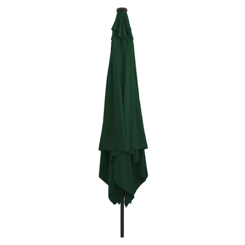 vidaXL Trädgårdsparasol Grön 295 x 295 x 245 cm Polyester och Stål