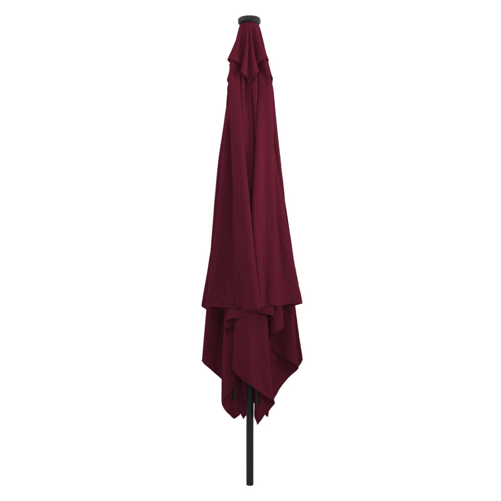 Produktbild för Trädgårdsparasol Bordeaux Röd 295 x 295 x 245 cm
