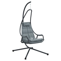 Produktbild för Hängande äggstol Antracit 94 x 107 x 196,5 cm Stål