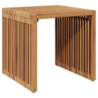 Produktbild för Trädgårds Sidobord Brun 45 x 45,5 x 45,5 cm Massivt teakträ