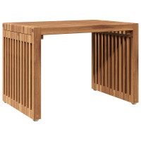 Produktbild för Trädgårds Sidobord Brun 50 x 32,5 x 35 cm Massivt teakträ