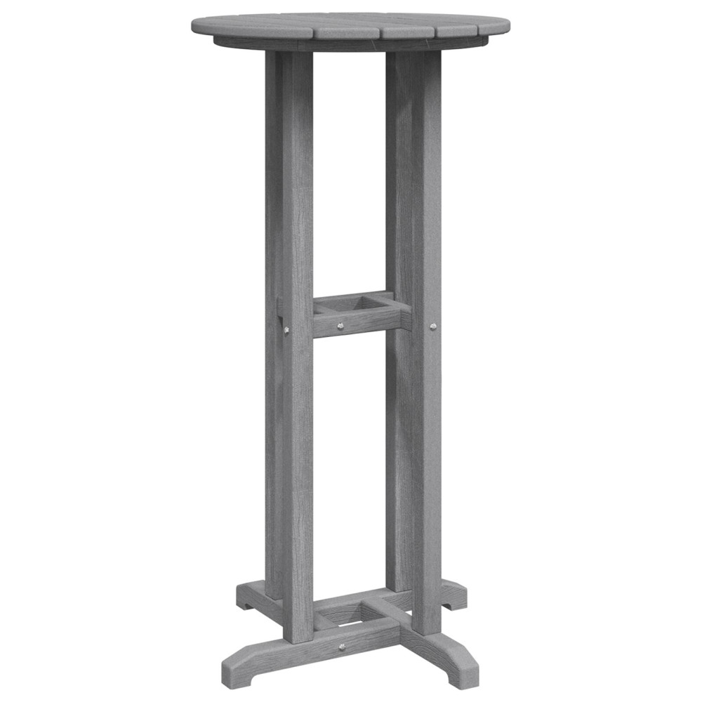Produktbild för Barbord Ljusgrå 55 x 55 x 107 cm polyeten