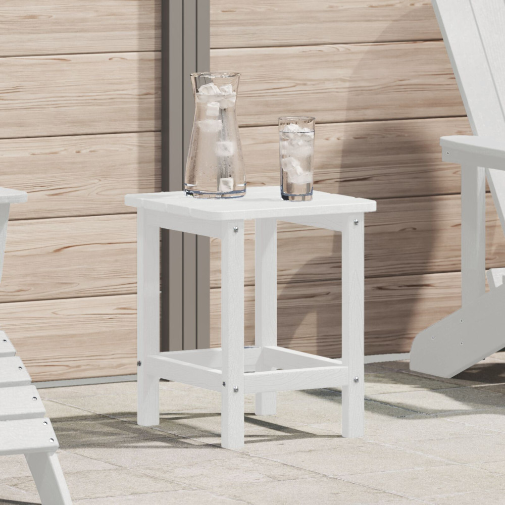 Produktbild för Sidobord Vit 38 x 38 x 46 cm polyeten