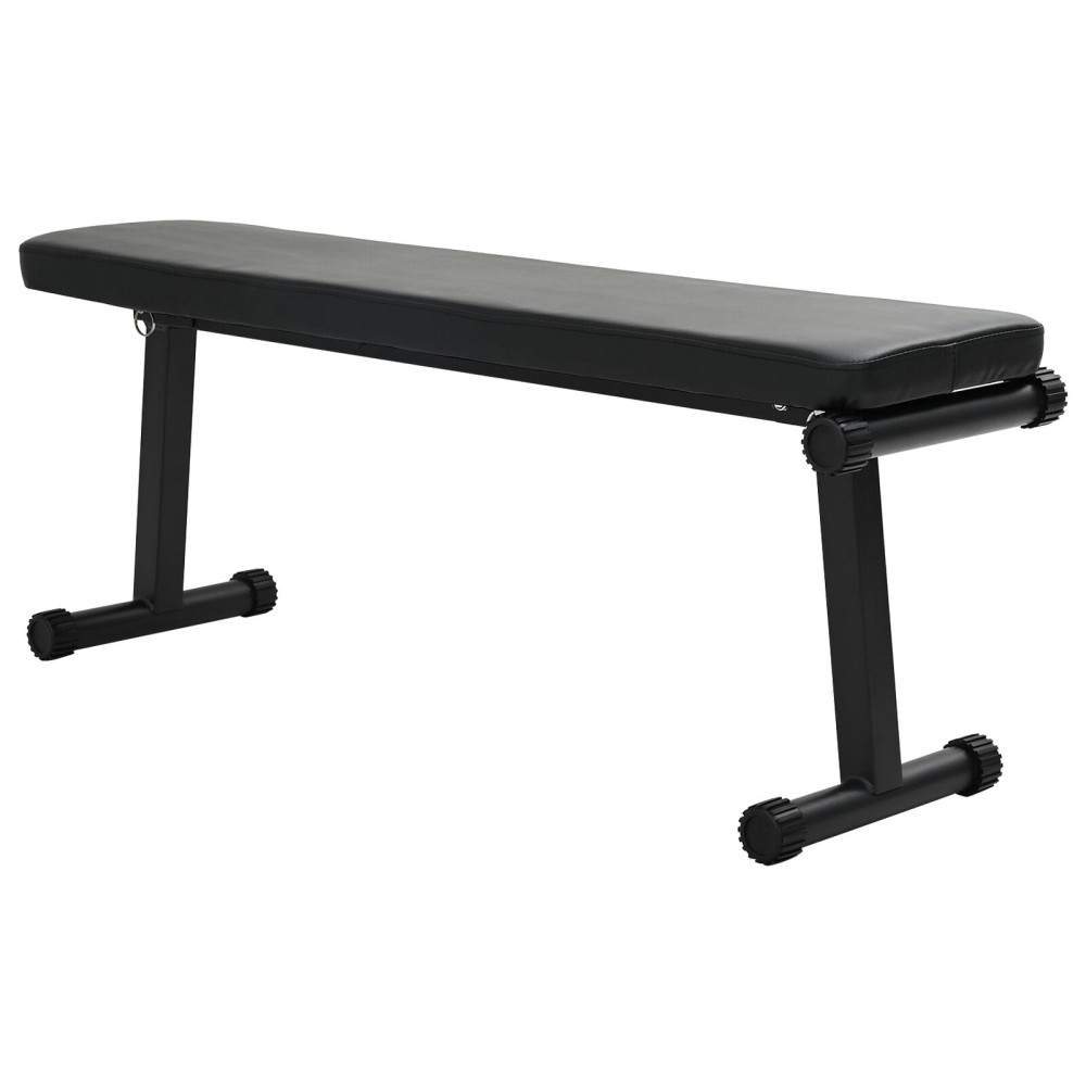 Produktbild för Vikbänk Svart 108 x 27 x 41 cm Pulverlackerat stål