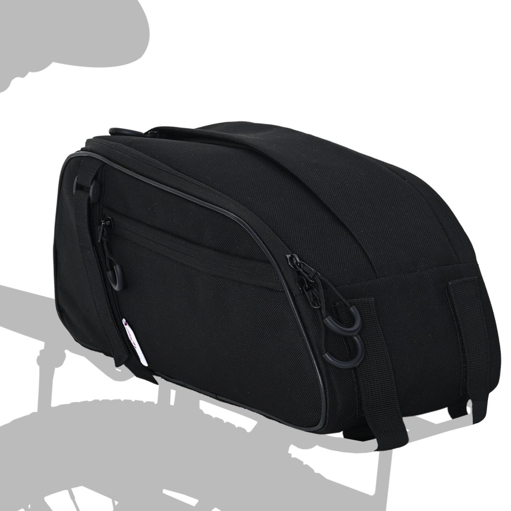Produktbild för Cykelväska Svart 38 x 16 x 16 cm Polyester