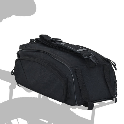 vidaXL Cykelväska Svart 38 x 21 x 16 cm Polyester - Cykeltillbehör