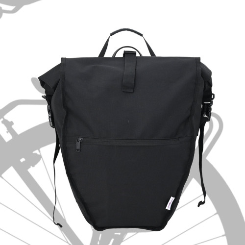 vidaXL Cykelväska Svart 32,5 x 17 x 57 cm Polyester