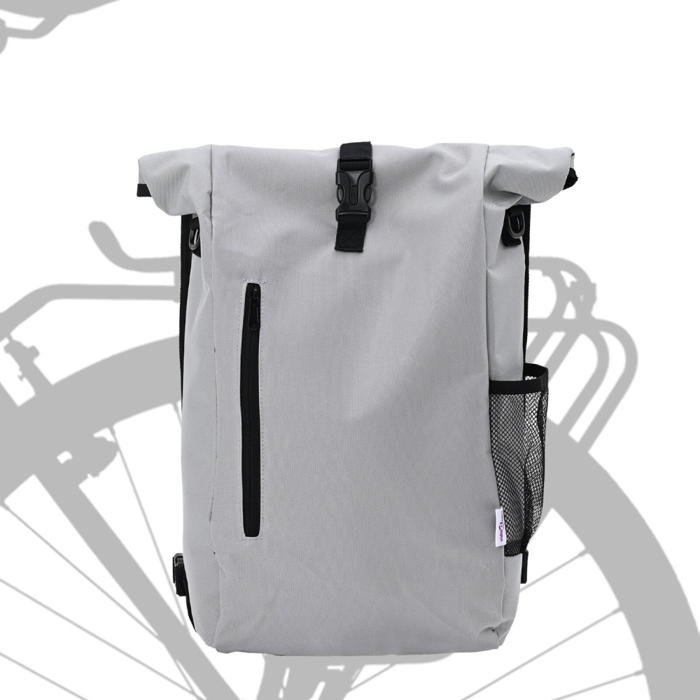 Produktbild för Cykelväska Grå 31 x 13 x 58 cm Polyester