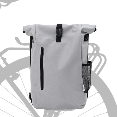 vidaXL Cykelväska Grå 31 x 13 x 58 cm Polyester
