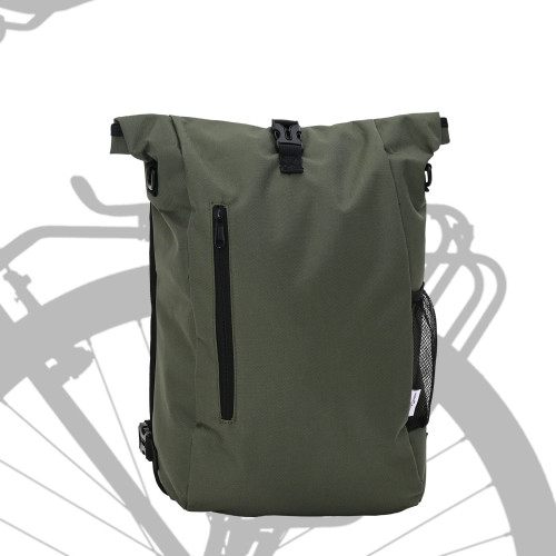 vidaXL Cykelväska Olivgrön 31 x 13 x 58 cm Polyester - Cykeltillbehör